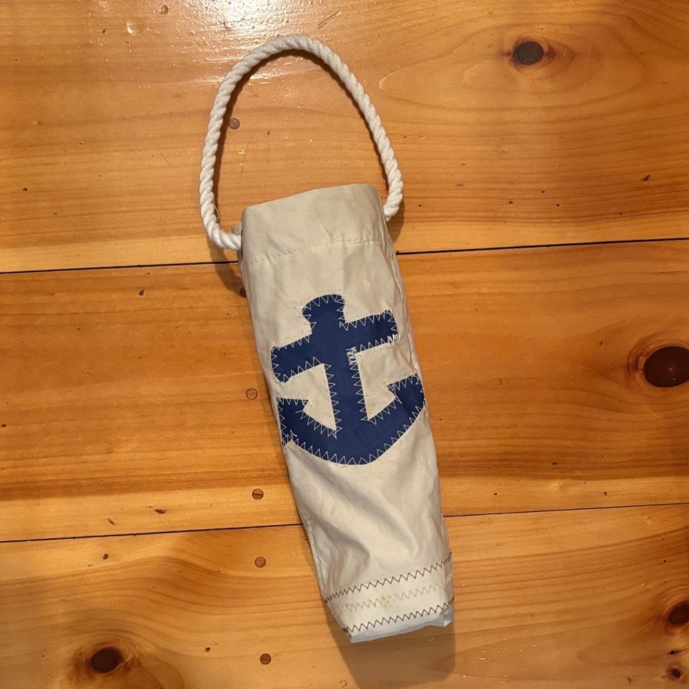 Sea Bags Wine Tote with Anchor Design
